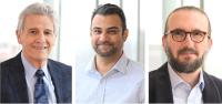 Pictured (left to right): Richard Mayeux, MD, MSc, Badri Vardarajan, PhD, MS, and Caghan Kizil, PhD, MSc.